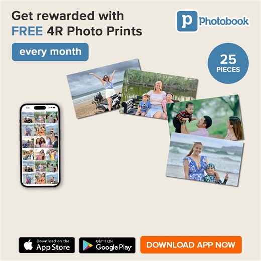 Get FREE Photo Prints every month when you download the Photobook App! 📲 Click here: https://bit.ly/PHDownloadPBApp #Photobook #PhotobookPH | Photobook
