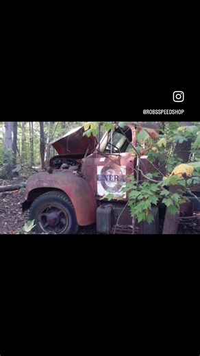 The Mack B61 that was last tagged in 75. Sat in the woods and stripped for parts. Then it drove everywhere and ended up driving from NC to CA