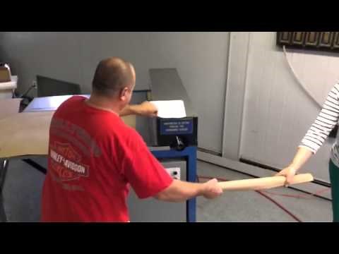 Poster Roll Up Machine Production Rate: 480 Cycles Per Hour