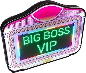 Led Message Sign for Bottle Service Scrolling Words,Nightclub Bottle Presenter Vip Service Sign,for Club, Party, Bar,Wedding, Celebration, Concert,Welcome