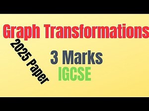 Edexcel IGCSE Maths A May 2025 Paper 1HR | Q21 Graph Transformations | 4MA1/1HR