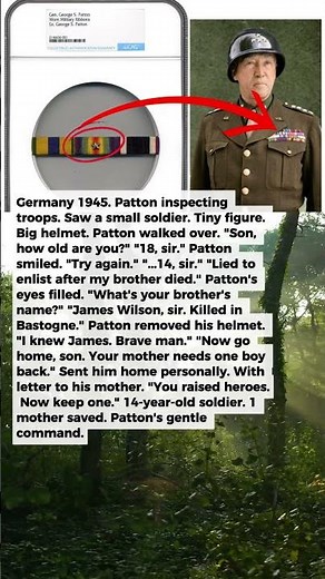 What Patton Did When He Met the Youngest American Soldier in Germany - He Was Only 14 | Military