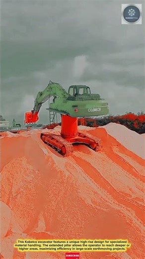 UNIQUE & EFFICIENT: Kobelco High-Rise Excavator with Extended Pillar for Large Projects