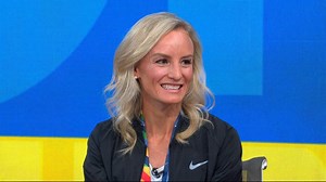 Shalane Flanagan reacts to making history at NYC Marathon