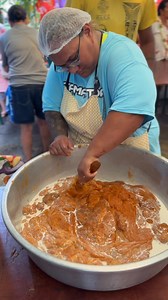 PO’E -yummy 😋🤤 Here, made with cooked pounded pumpkin 🎃 slow cooked with Tapioca flour. Fresh coconut cream added 🥥 Totally delicious ❓What’s your favorite Polynesian traditional food❓ #tahiti #lovetahiti #LocalFood #islandlife #foodie #poe | Unique Tahiti