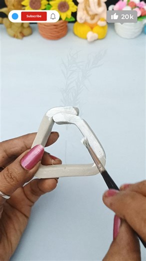 Minimalist Clay Vase 🌿 | Modern DIY Home Decor Idea #youtubeshorts #diy #craft