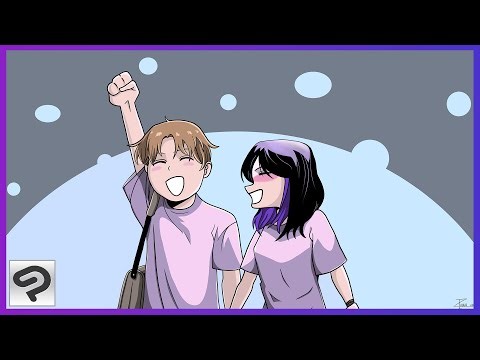 Manga 002 - Complete process from sketch to final drawing.