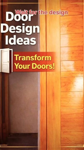 simple wooden door turns into a stylish design 🔥#wooddesign #viral #shortvideo