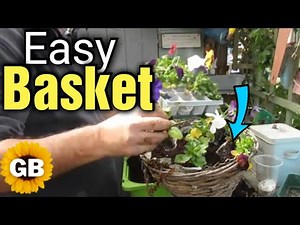 How to Plant a EASY Pansy Flower Hanging Basket