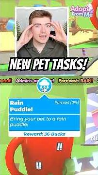 ALL NEW Adopt Me Pet Tasks! #roblox #adoptme #adoptmeroblox #shorts