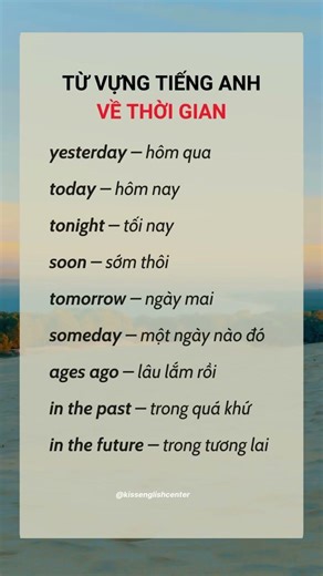 🔥 Từ Vựng Tiếng Anh Về Thời Gian Ai Cũng Cần Biết – Học Nhanh, Dùng Ngay #hoctienganh