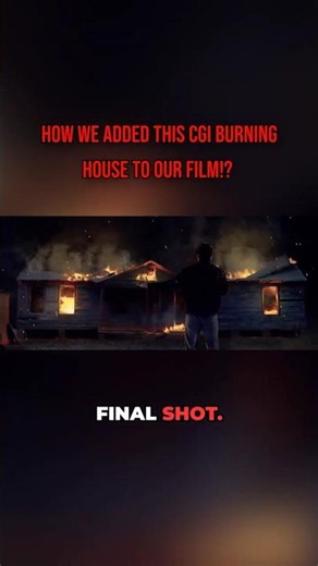 CGI Burning House VFX: Blender 3d + After Effects #vfx #blender3d #filmmaker