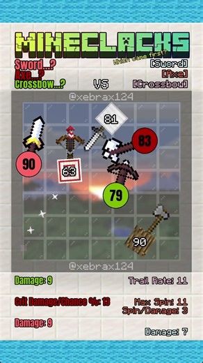 MINECLACKS TRIO vs EARCLACKS TRIO ‪@Earclacks‬ #minecraft #simulation #satisfying #weaponball