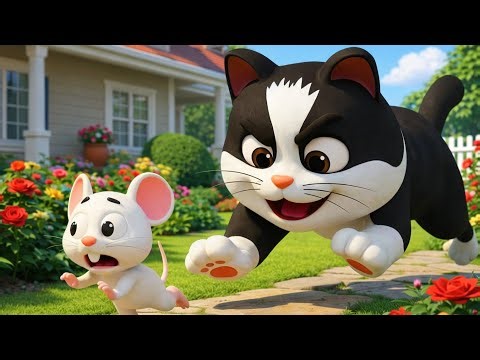 😺 Meow Meow Billi | Funny Cat Song | Billi Karti Meow Meow | Learn Animal Sounds | Balgeet | hindi