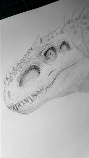 Drawing the Indominus Rex hybrid | JW 2015 #drawing #dinosaur #shorts #indominusrex