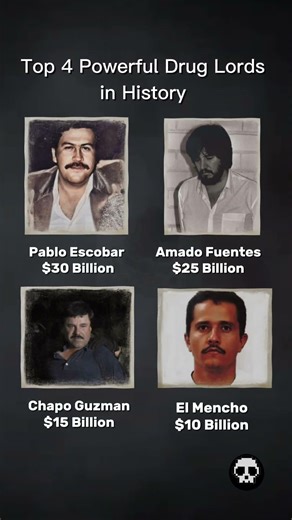 Richest and Powerful Drug Lords in history #mexico #shorts