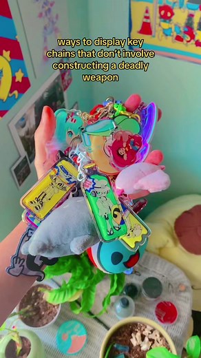what’s your favorite way to disply keychains? 🧐 #merch #anime #fanmer... | Keychain Collection
