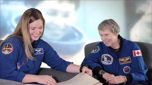 62K views · 613 reactions | On this International Day of Women and Girls in Science, CSA astronaut Jenni Sidey-Gibbons meets with her childhood hero, Roberta Bondar, the first Canadian woman to go to space. Hear about her memories of Dr. Bondar’s space mission! Video: CSA/NASA | Canadian Space Agency | Facebook