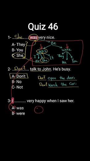 Grammar Test with Answers - Understanding Past Tense