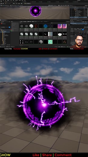 🅲🅶🅷🅾🆆 on Instagram: "Create a Dark Energy Orb VFX in UE5 Niagara! (Lightning, Core Glow & Radial Smoke Tutorial) 🔮🖤✨ https://youtu.be/haP12U79PVk https://www.youtube.com/cghow @unrealengine #CGHOW #realtimevfx #ue4 #ue5 #ue5niagara #unrealengine #VFX #Game #ue4niagara http://cghow.com"