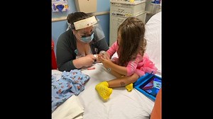 2.9K views · 86 reactions | At 6 months old, Ruby was diagnosed with a heart murmur, and a visit with pediatric cardiologist Joel Brenner confirmed that she had a hole in her heart. As Ruby grew, the hole in her heart grew larger until at 4 years old, Dr. Brenner told her family that Ruby would need surgery within the year. In summer 2020, during the COVID-19 pandemic, Ruby underwent successful open-heart surgery. | Johns Hopkins Children's Center | Facebook