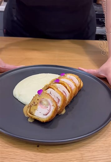Cordón Bleu de Pollo con Puré de Papa: Receta Completa y Fácil