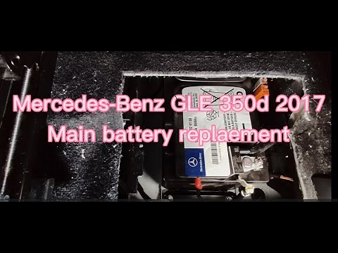 Mercedes Benz SUV GLE350d main battery replacement/battery change (Other model GLE/ML is similar)