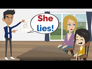 Lisa LIES to EVERYONE ... | Basic English conversation | Learn English | Like English