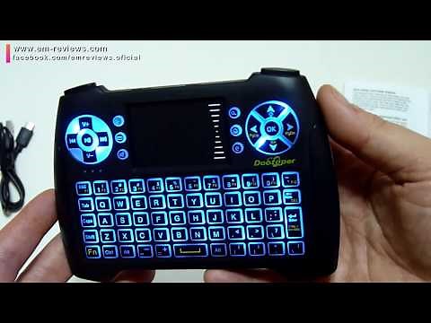 Dootoper Mini Teclado Retroiluminado Inalámbrico con Touchpad | UnBoxing Review en Español