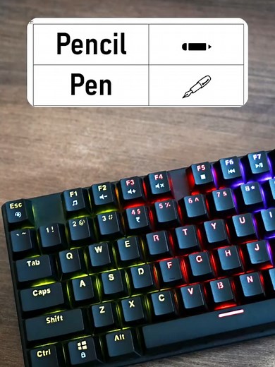 Pencil and Pen Symbol #tricks #tips #tech #computer #viral