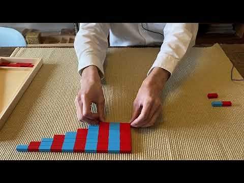 Montessori Math Lesson- Small Number Rods