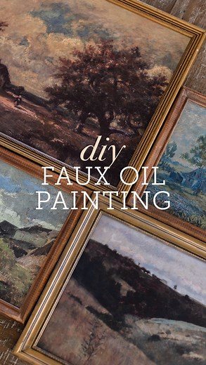 Jenna Sue • Design + DIY on Instagram: "DIY faux oil painting trick using FREE vintage art!  This designer secret is perfect for anyone who wants to incorporate classic art into your home, but doesn’t have the budget for original paintings. I shared a full step by step tutorial, including links to the free art I used, on my blog at jennasuedesign.com (link in bio + profile). Have you tried this technique before? It’s a total game changer!"