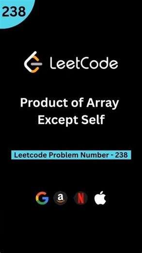 💡 Leetcode 238: Product of Array Except Self