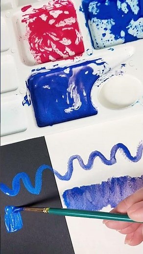 How to use Pearl Ex Powdered Pigment to make metallic watercolour