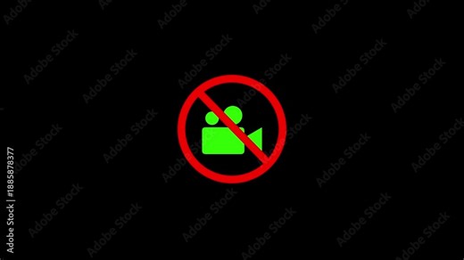 There is no video camera sign animation in the background. No video camera sign animation in the background.