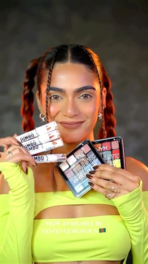 The stunning vibrant neutral mix eye palette that you need ! It’s the nyx eyeshadow in Paradise shock 😳 look how beautifully she created an eyelook ! This palette is available in Go Go Gorgeous 🇧🇩 | Go Go Gorgeous