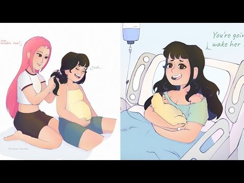 Zoey Gives Birth To A Cute Baby! 😍🍼KPop Demon Hunters Comic Dub
