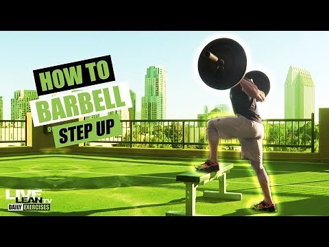 How To Do A BARBELL STEP UP | Exercise Demonstration Video and Guide