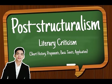 POST-STRUCTURALISM (Literary Criticism - History, Proponents, Tenets, Application) | Kheneth Avila