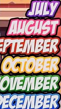 Months of tha year-Gracies corner!#animation #nurseryrhymes #shorts