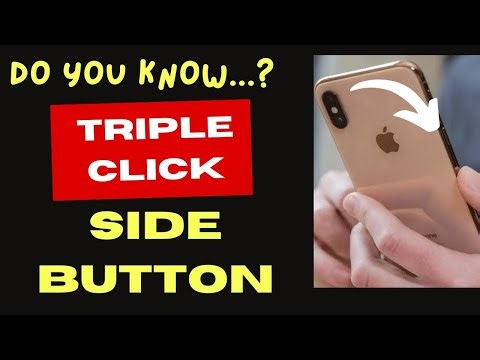 Accessibility shortcut Triple click side button settings on iPhone