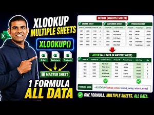 XLOOKUP Across Multiple Sheets in Excel | Complete Tutorial | Raj Singh Microsoft Certified Trainer