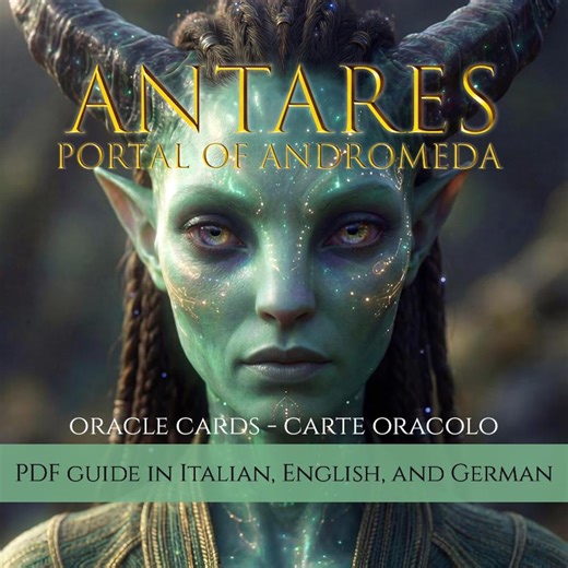 Jeu de cartes Oracle du Portail d'Antarès – 64 cartes Oracle des Graines d'Étoiles avec guide multilingue (EN/IT/DE) - Etsy France