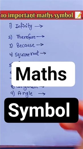 Confused by Math Symbols? Watch This 💡 #MathTricks #EasyMath