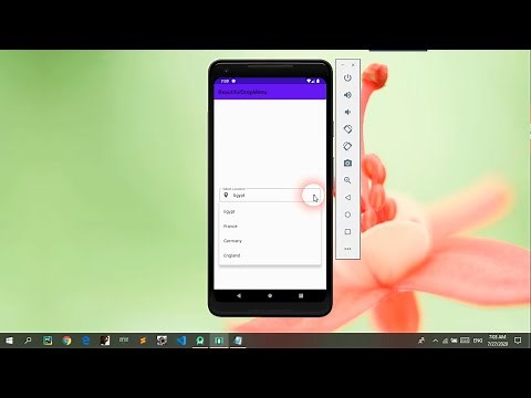 Beautiful dropdown menu material design android tutorial 2020