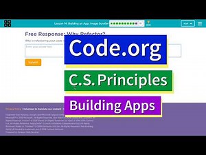 Building an App Image Scroller Lesson 14.11 Tutorial with Answers Code.org CS Principles