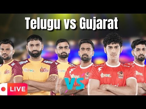 Live :Gujarat Giants 🆚 Telugu Titans | Vivo Pro Kabaddi League 2025 Live Match |