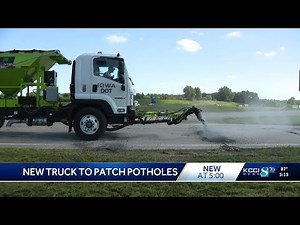 Iowa DOT introduces remote-controlled pothole-filling truck for safer repairs