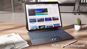 typecase Edge Keyboard Case for iPad Air 11-inch (M3 2025 / M2 2024)& iPad Pro 11 inch (4th/3rd/2nd/1st Gen),Magic Keyboard for Air 5th/4th Gen,Multi-Touch Trackpad, 11 Colors Backlight,Black