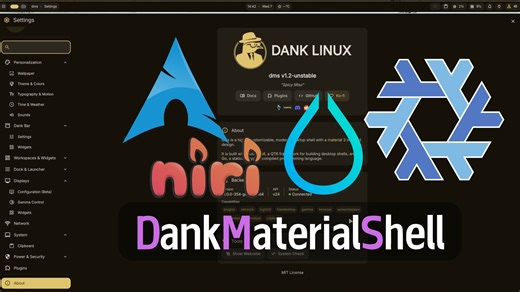 别再只用 Waybar 了！带你体验 QML 的丝滑桌面：DMS完整上手体验niri和hyprland上的表现